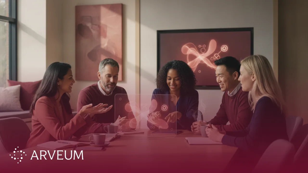 Symbolbild Soft Skills: ein vielfältiges Team arbeitet aufmerksam und kommunikativ zusammen.